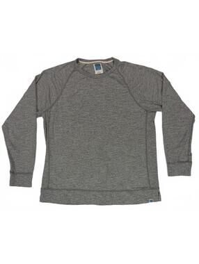 Quiet Luxury Jason Scott MLB Mens L Gray French Terry Raglan Crewneck Sweatshirt